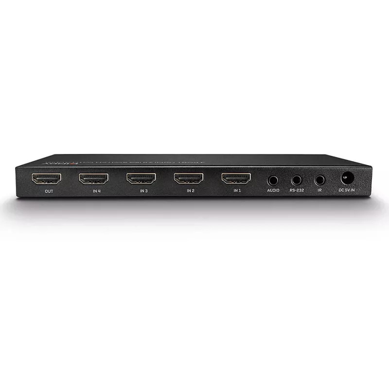 Lindy 38249 conmutador HDMI 2.0 18G de 4 puertos con audio, de sobremesa