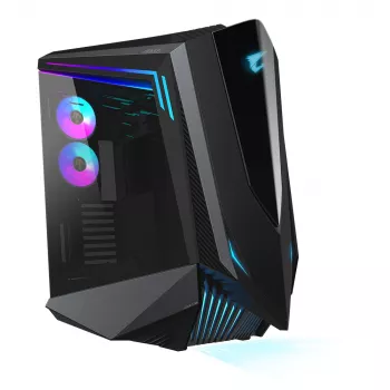 Caja de PC GIGABYTE AORUS C700 GLASS – Full-Tower, compatible con hasta E-ATX y radiadores de 420 mm, 5 ventiladores de 120 mm preinstalados, USB 3.1 Type-C, RGB Fusion
