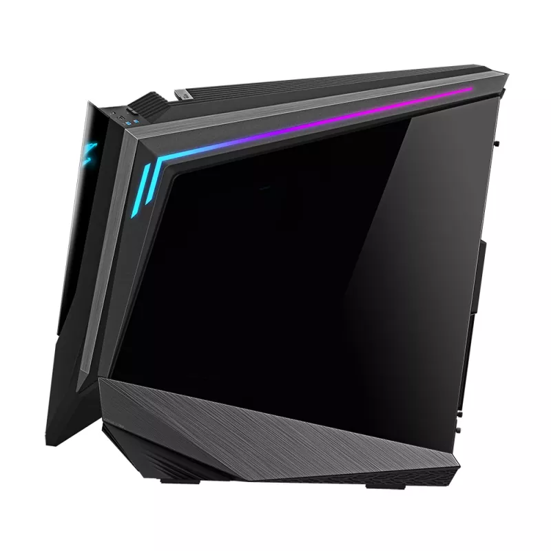 Caja de PC GIGABYTE AORUS C700 GLASS – Full-Tower, compatible con hasta E-ATX y radiadores de 420 mm, 5 ventiladores de 120 mm preinstalados, USB 3.1 Type-C, RGB Fusion