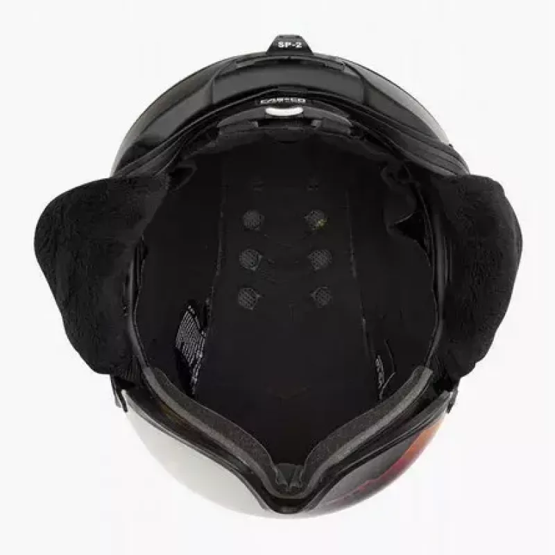 Casco de esquí Casco SP-2 Carbonic Visor, talla M (55–57 cm), negro