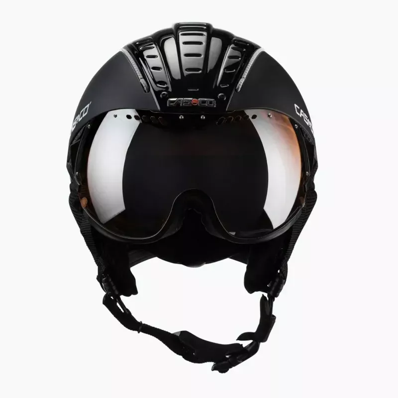 Casco de esquí Casco SP-2 Carbonic Visor, talla M (55–57 cm), negro