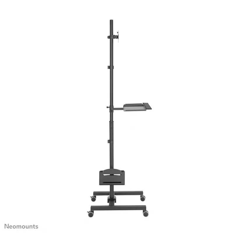 Neomounts FPMA-MOBILE1700 puesto de trabajo móvil, 10-32 pulgadas (25,4-81,3 cm), máx. 8 kg, VESA 75x75-100x100, altura 94-175 cm, acero, negro