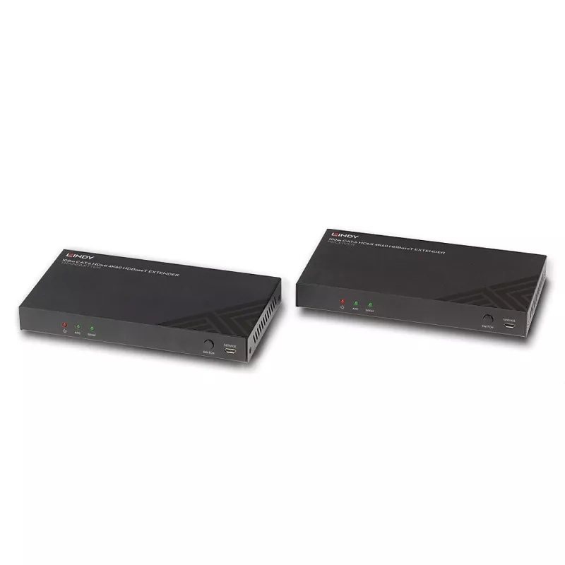 Set extensor HDMI transmisor y receptor Lindy 100 m Cat.6 4K60 Audio IR RS-232