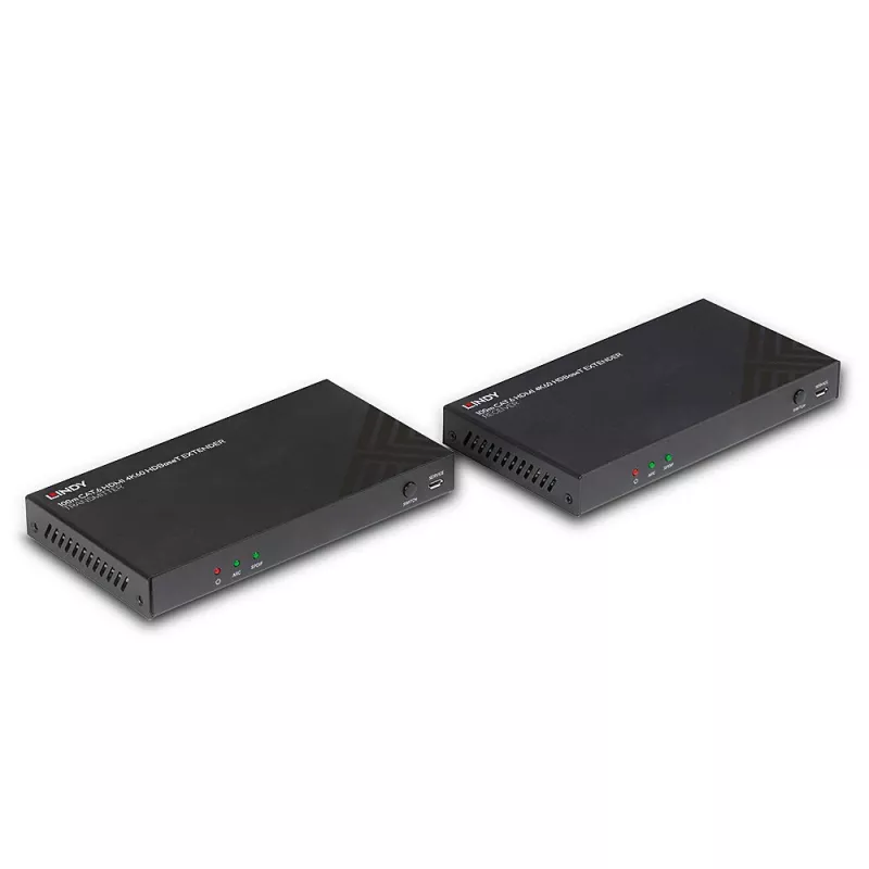Set extensor HDMI transmisor y receptor Lindy 100 m Cat.6 4K60 Audio IR RS-232