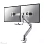 Brazo de monitor Neomounts NM-D775DXSILVER 10-32 pulgadas - resorte de gas - Topfix - tope de 180°