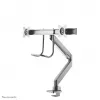 Brazo de monitor Neomounts NM-D775DXSILVER 10-32 pulgadas - resorte de gas - Topfix - tope de 180°