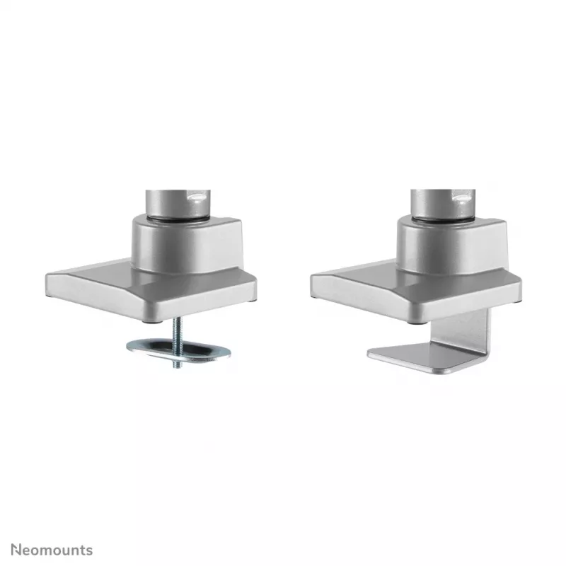 Brazo de monitor Neomounts NM-D775DXSILVER 10-32 pulgadas - resorte de gas - Topfix - tope de 180°