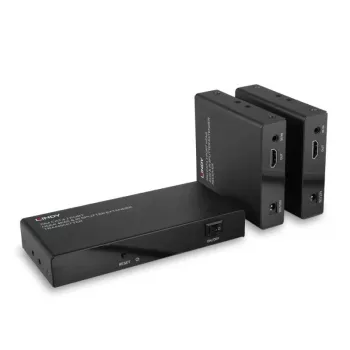 Transmisor y receptor AV Lindy 70 m Cat.6 2 puertos HDMI 4K60 IR Splitter Extender
