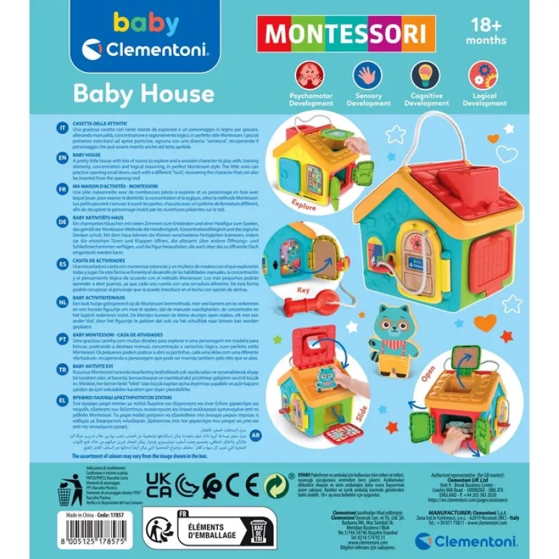 Juguete educativo Clementoni 17874 multicolor – juguete didáctico para bebés a partir de 1,5 años