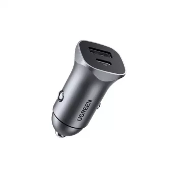 Cargador móvil Ugreen 30780 universal negro cargador rápido para mechero de coche