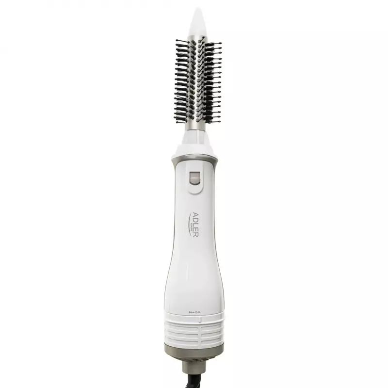 Adler AD 2027 rizador-secador 5 en 1, 1200 W, 2 niveles de calor, 5 accesorios con revestimiento cerámico, blanco/champán