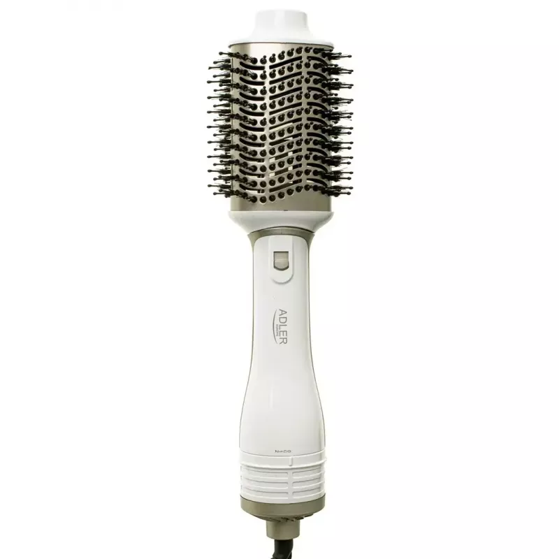 Adler AD 2027 rizador-secador 5 en 1, 1200 W, 2 niveles de calor, 5 accesorios con revestimiento cerámico, blanco/champán
