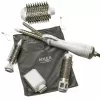 Adler AD 2027 rizador-secador 5 en 1, 1200 W, 2 niveles de calor, 5 accesorios con revestimiento cerámico, blanco/champán