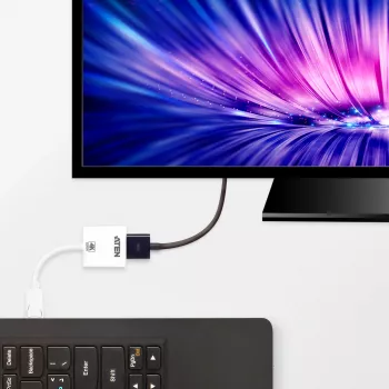 Convertidor activo DisplayPort a HDMI ATEN 4K, 3D, hasta 3840 x 2160 @30Hz