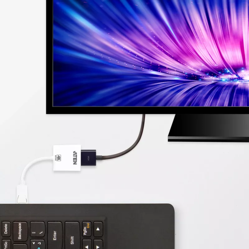 Convertidor activo DisplayPort a HDMI ATEN 4K, 3D, hasta 3840 x 2160 @30Hz