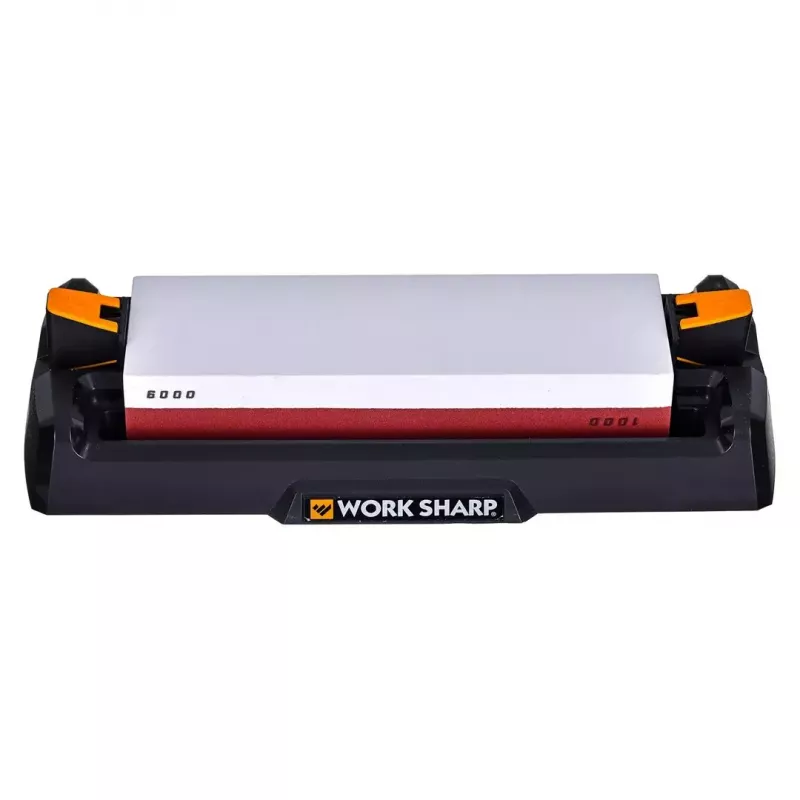 Juego de piedras de afilar Work Sharp 1000/6000 con soporte - sistema de doble grano