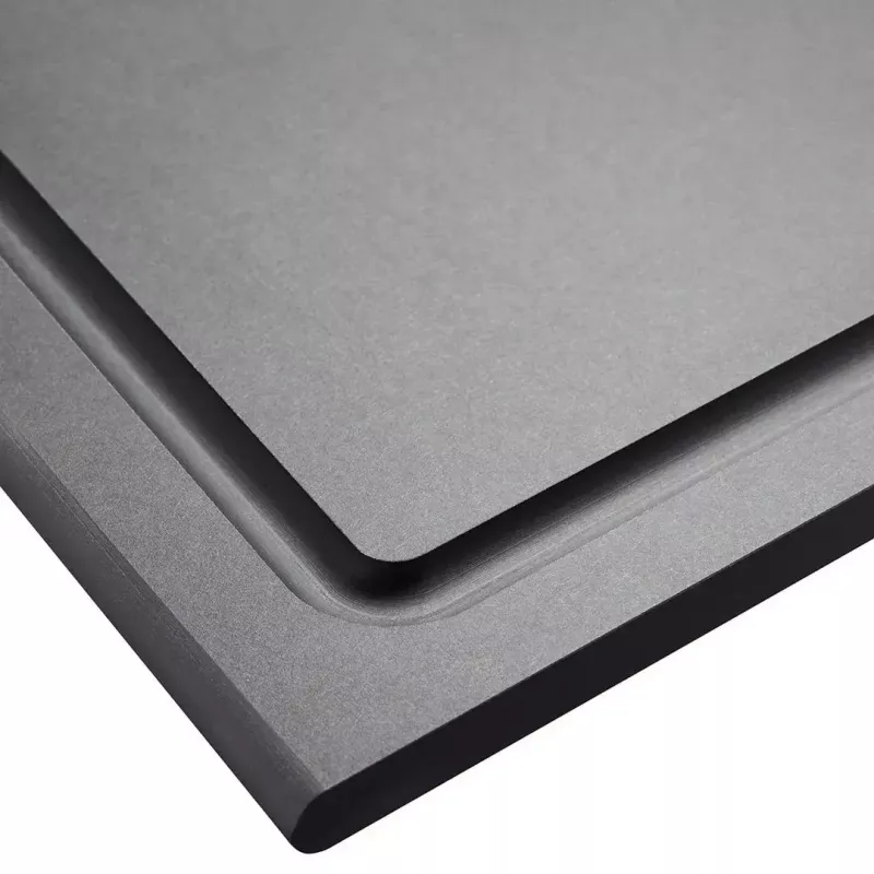 Tabla de cortar GEFU SLIZE rectangular madera gris – tabla de cortar de madera rectangular GEFU SLIZE 13967, acabado gris