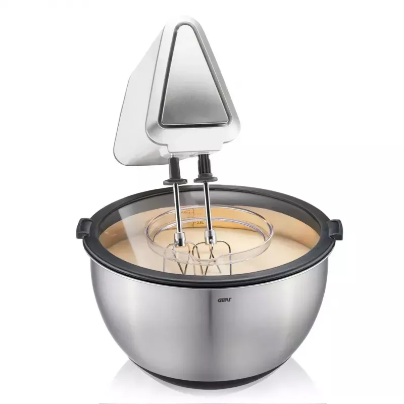 Set GEFU de 2 cuencos con tapas G-35055 — cuencos de plástico apilables y duraderos para mezclar/almacenar