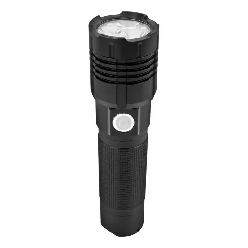 Ansmann Pro 3000R 1600-0445 linterna LED, de metal, 3x10 W (30 W), resistente al agua, negra