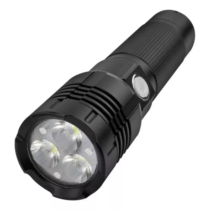 Ansmann Pro 3000R 1600-0445 linterna LED, de metal, 3x10 W (30 W), resistente al agua, negra