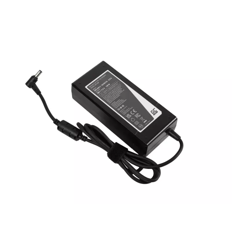 Fuente de alimentación Green Cell AD136P universal 150 W 20 V 7,5 A AC/DC negra