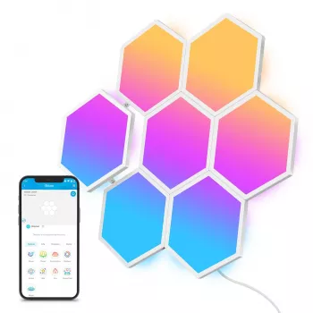 Panel inteligente Govee Glide Hexa Light Panels Wi-Fi blanco 10 uds.