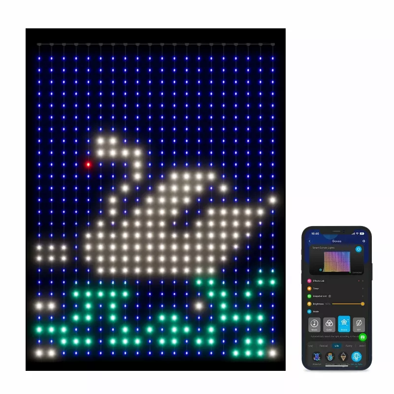 Tira de luz universal Govee H70B1 LED 2000 mm interior/exterior multicolor 520 luces