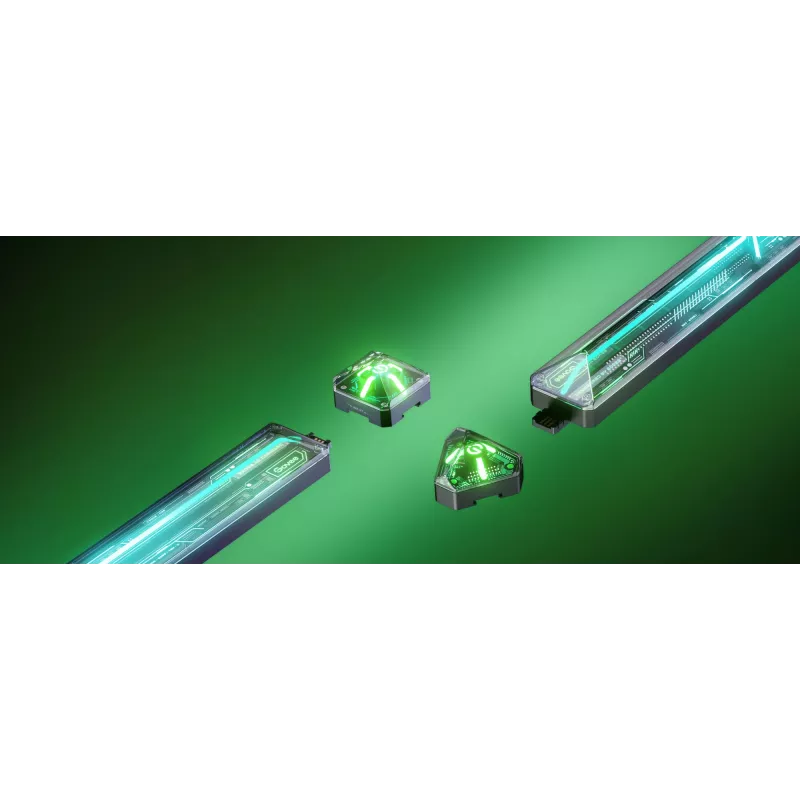 Lámpara de pared inteligente Govee Gaming Wall Lights (4+1) – WLAN/Bluetooth, multicolor, 4 uds., 370×45×30 mm