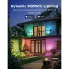 Foco exterior Govee H7093 RGBICWW 750 lm Wi‑Fi 2,4 GHz, RGB + blanco cálido