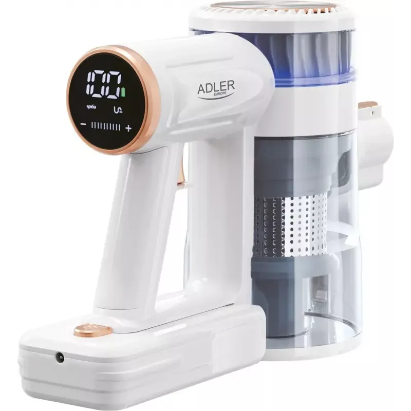 Aspirador de escoba inalámbrico Adler AD 7079, motor sin escobillas, 9000 Pa, 2200 mAh, 0,4 L sin bolsa