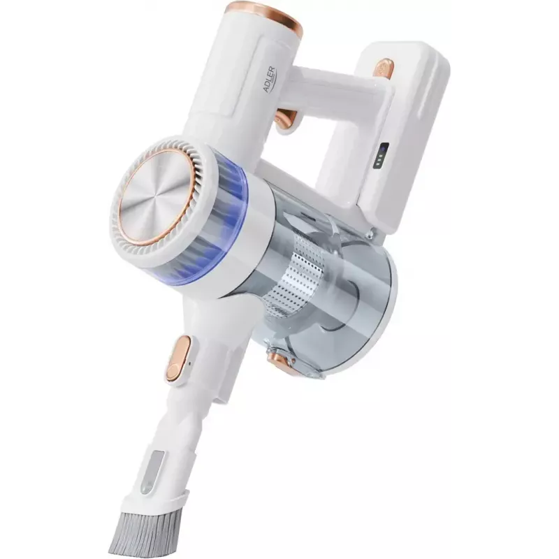 Aspirador de escoba inalámbrico Adler AD 7079, motor sin escobillas, 9000 Pa, 2200 mAh, 0,4 L sin bolsa