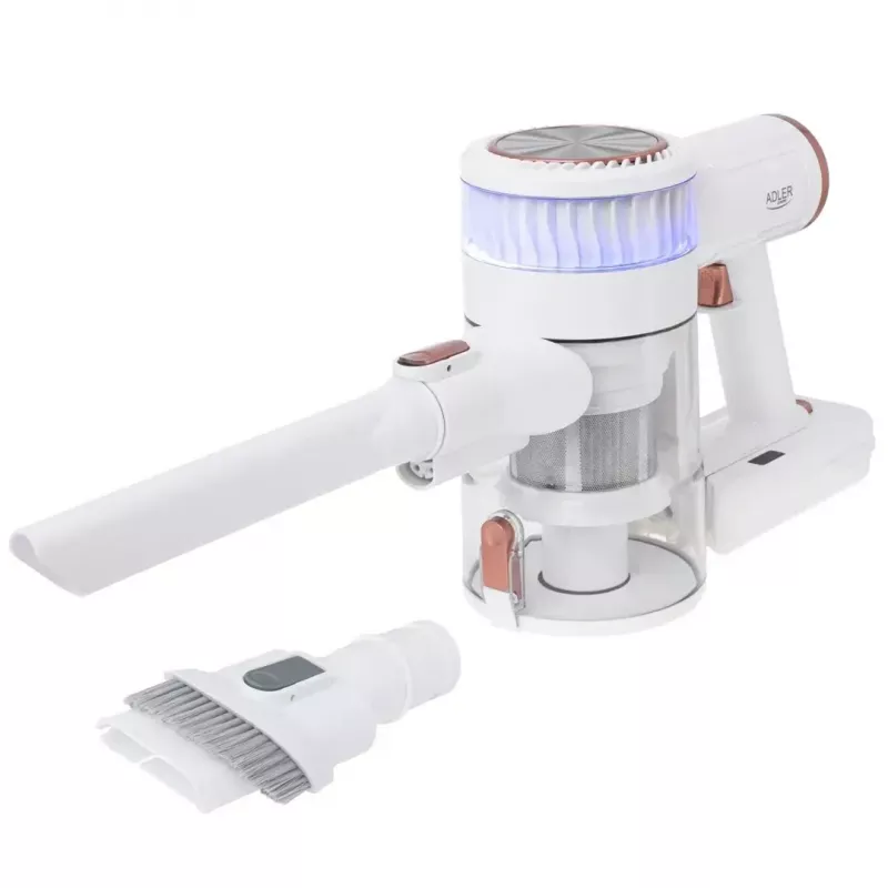 Aspirador de escoba inalámbrico Adler AD 7079, motor sin escobillas, 9000 Pa, 2200 mAh, 0,4 L sin bolsa