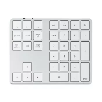 Teclado numérico Satechi ST-XLABKS — Bluetooth, 33 teclas, plata, 124,7 g