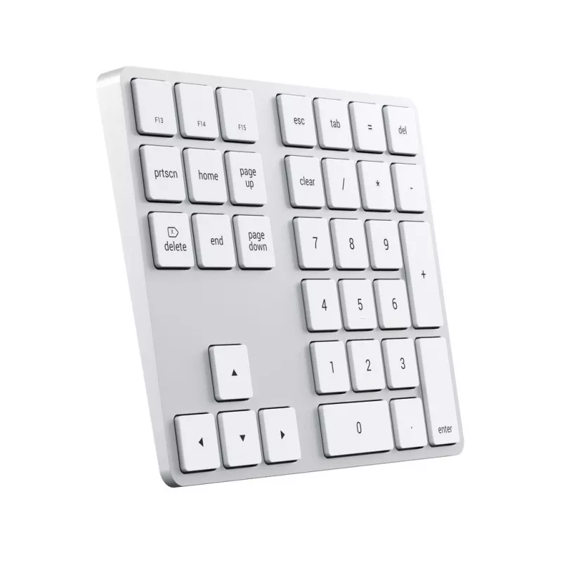 Satechi ST-XLABKS teclado numérico inalámbrico Bluetooth Extended, plateado