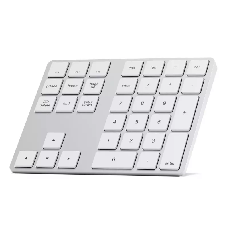 Satechi ST-XLABKS teclado numérico inalámbrico Bluetooth Extended, plateado