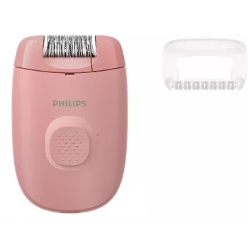 Depiladora Philips BRE227/00 con cable rosa — función de masaje, alimentación por red, con cepillo de limpieza