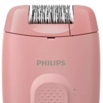 Depiladora Philips BRE227/00 con cable rosa — función de masaje, alimentación por red, con cepillo de limpieza