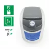 Destructora de documentos Leitz IQ OptiMax Small Office 350 microcorte nivel de seguridad P5 22 L – blanca