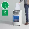 Destructora de documentos Leitz IQ OptiMax Small Office 350 microcorte nivel de seguridad P5 22 L – blanca