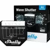 Relé inteligente Shelly Wave Shutter negro 10 A 110–230 V, alcance máx. 40 m, 25 dBmW