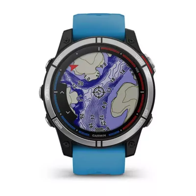 Smartwatch GARMIN quatix 7 azul – carcasa de CFRP de 47 mm, pantalla táctil MIP de 1,3