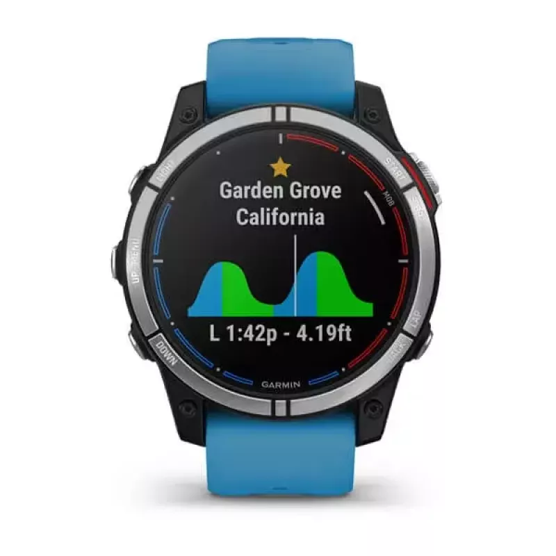 Smartwatch GARMIN quatix 7 azul – carcasa de CFRP de 47 mm, pantalla táctil MIP de 1,3