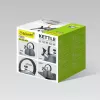 Maestro MR-1302-GREY hervidor con silbato para fogón, 2,5 l, acero inoxidable, gris