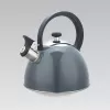 Maestro MR-1302-GREY hervidor con silbato para fogón, 2,5 l, acero inoxidable, gris