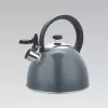 Maestro MR-1302-GREY hervidor con silbato para fogón, 2,5 l, acero inoxidable, gris