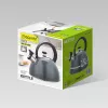 Maestro MR-1302-GREY hervidor con silbato para fogón, 2,5 l, acero inoxidable, gris