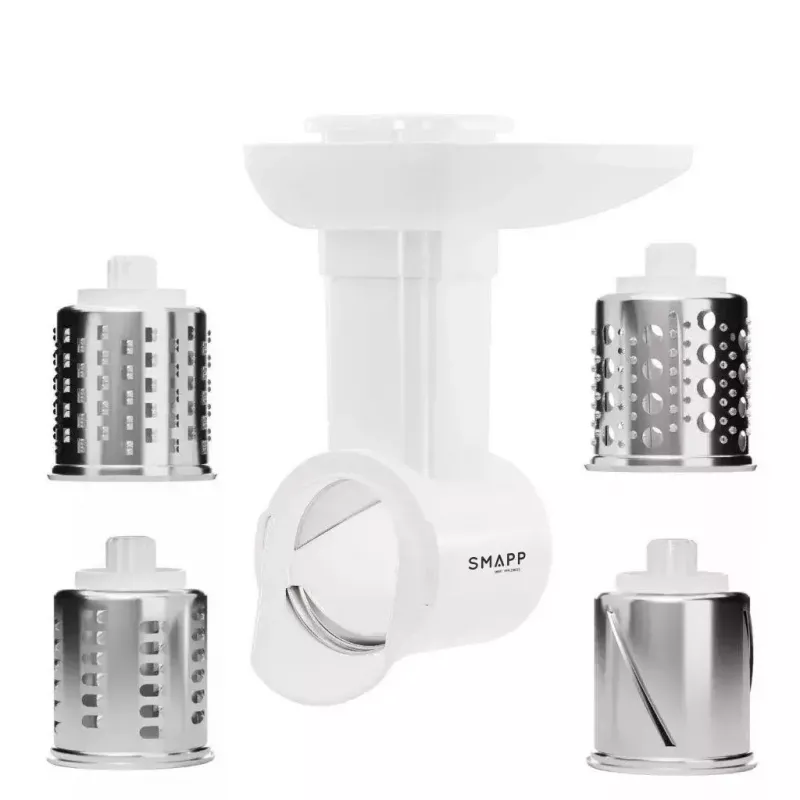 Picadora de carne eléctrica SMAPP 489.81, 2000 W, 3 discos perforados (2,7–8 mm), blanca