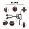Montis Denali MT162 soporte de TV para pantallas de 37-105 pulgadas, máx. 75 kg, negro