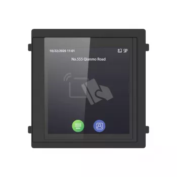 Pantalla Hikvision DS-KD-TDM 100 mm x 100 mm 12 V 4 W Negro