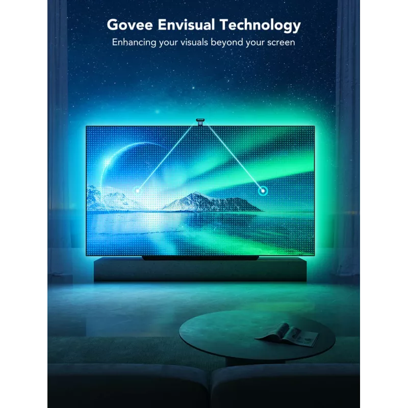 Tira de luz inteligente Govee H605C Wi-Fi/Bluetooth negra 36W 3600mm